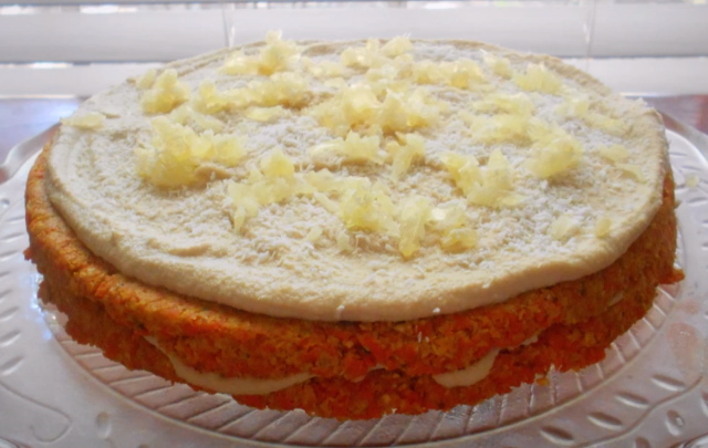 Receta de tarta de zanahoria y coco
